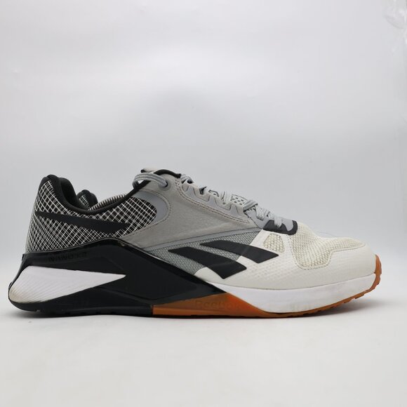 Reebok Nano X2 6000 Men's 12 Gray Mesh Lace Up Athletic Cross Training Sneakers - Picture 1 of 9